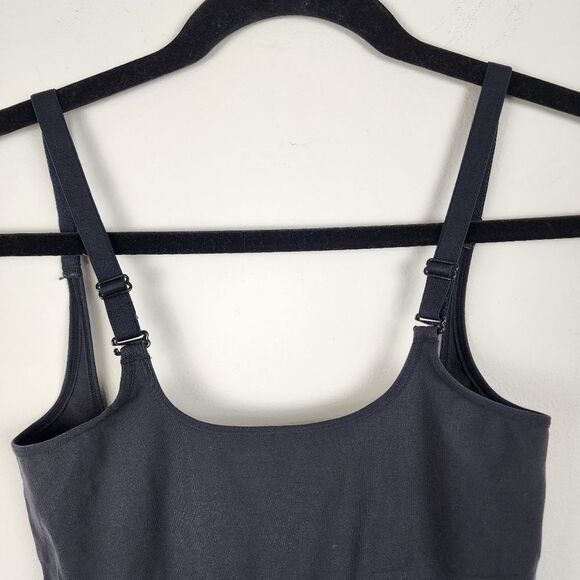 Maidenform Flexes Black Shape wear Stretch Jumpsuit Romper Size L - Picture 9 of 10